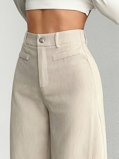 Cordhose mit hoher Taille