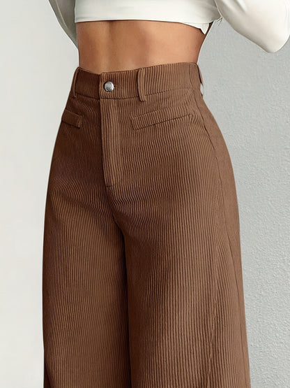 Cordhose mit hoher Taille