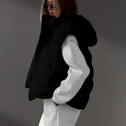 Ärmellose Weste mit Reißverschluss