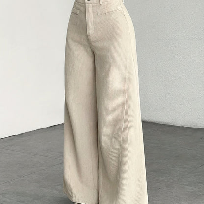 Cordhose mit hoher Taille