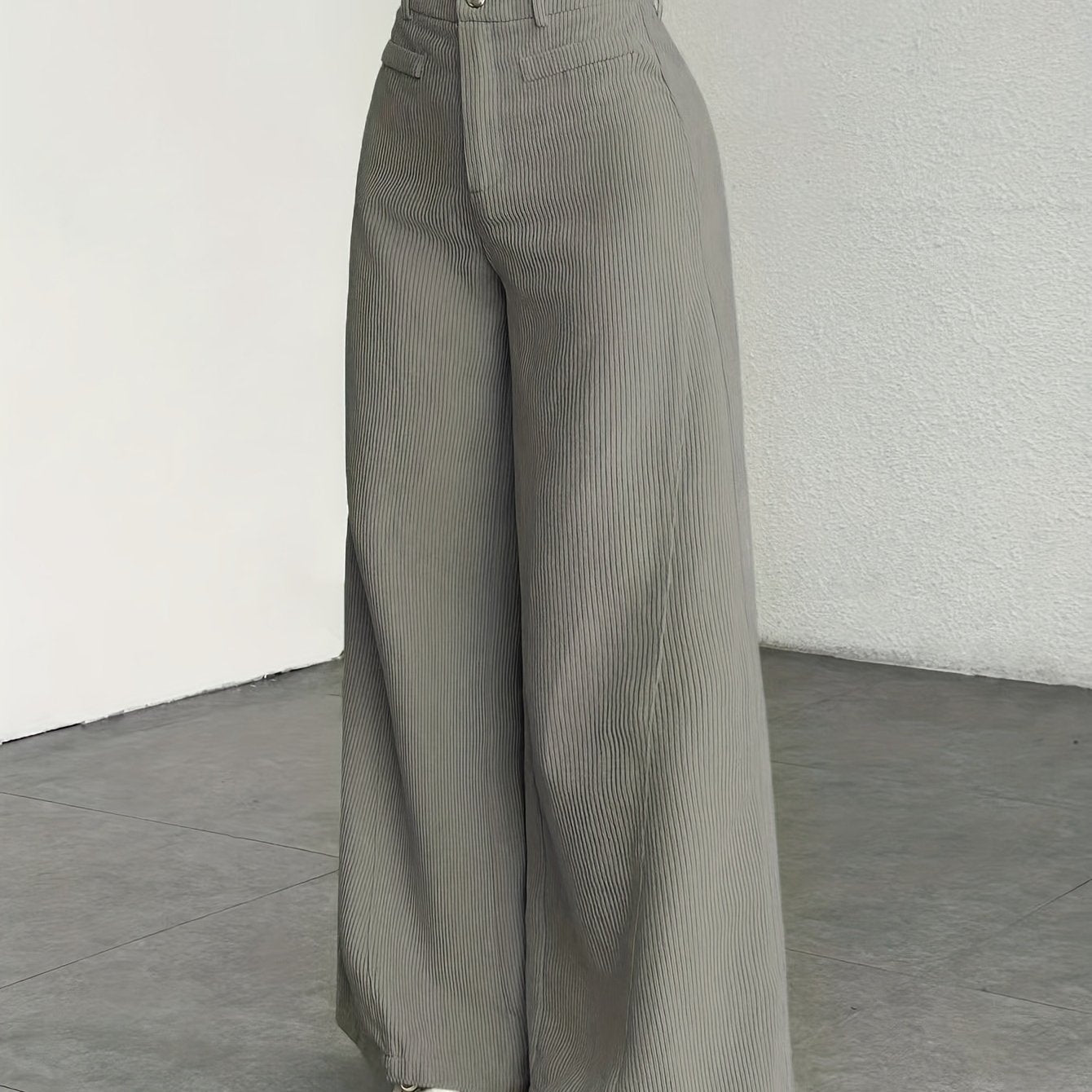 Cordhose mit hoher Taille