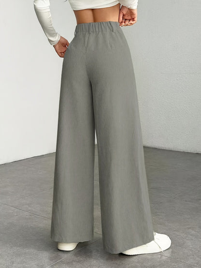 Cordhose mit hoher Taille
