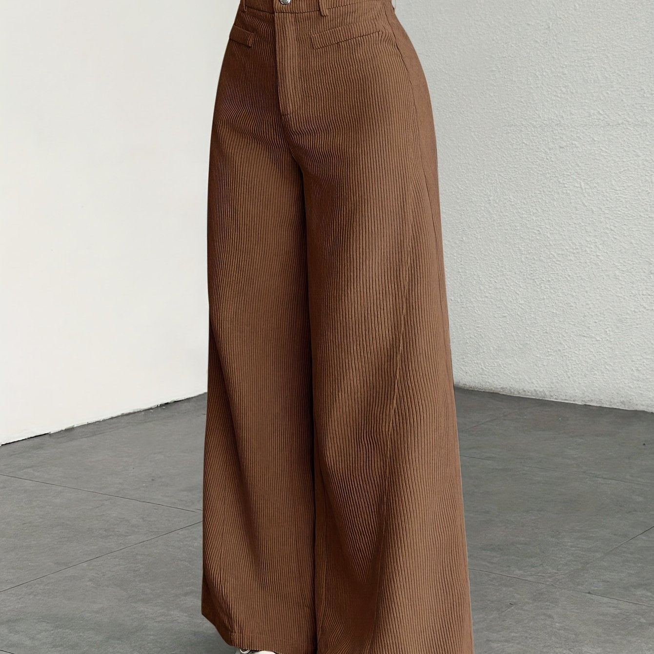 Cordhose mit hoher Taille