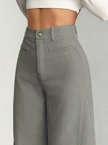 Cordhose mit hoher Taille