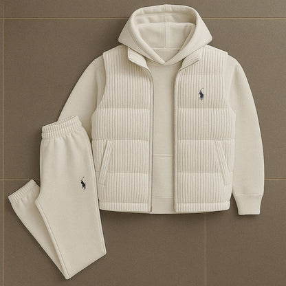 PRL™ Set – Hoodie, gewatteerd vest en broek