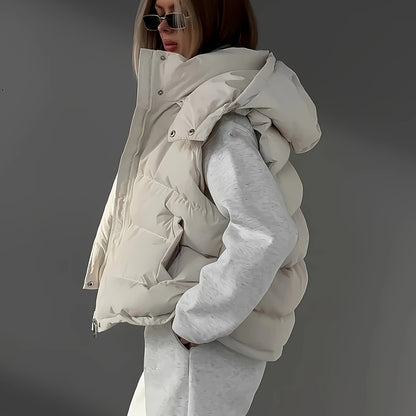 Ärmellose Weste mit Reißverschluss