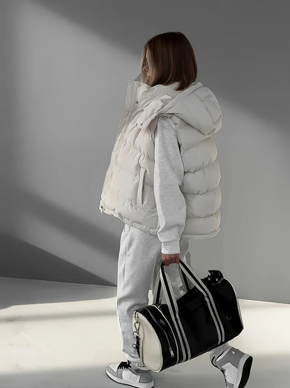 Ärmellose Weste mit Reißverschluss