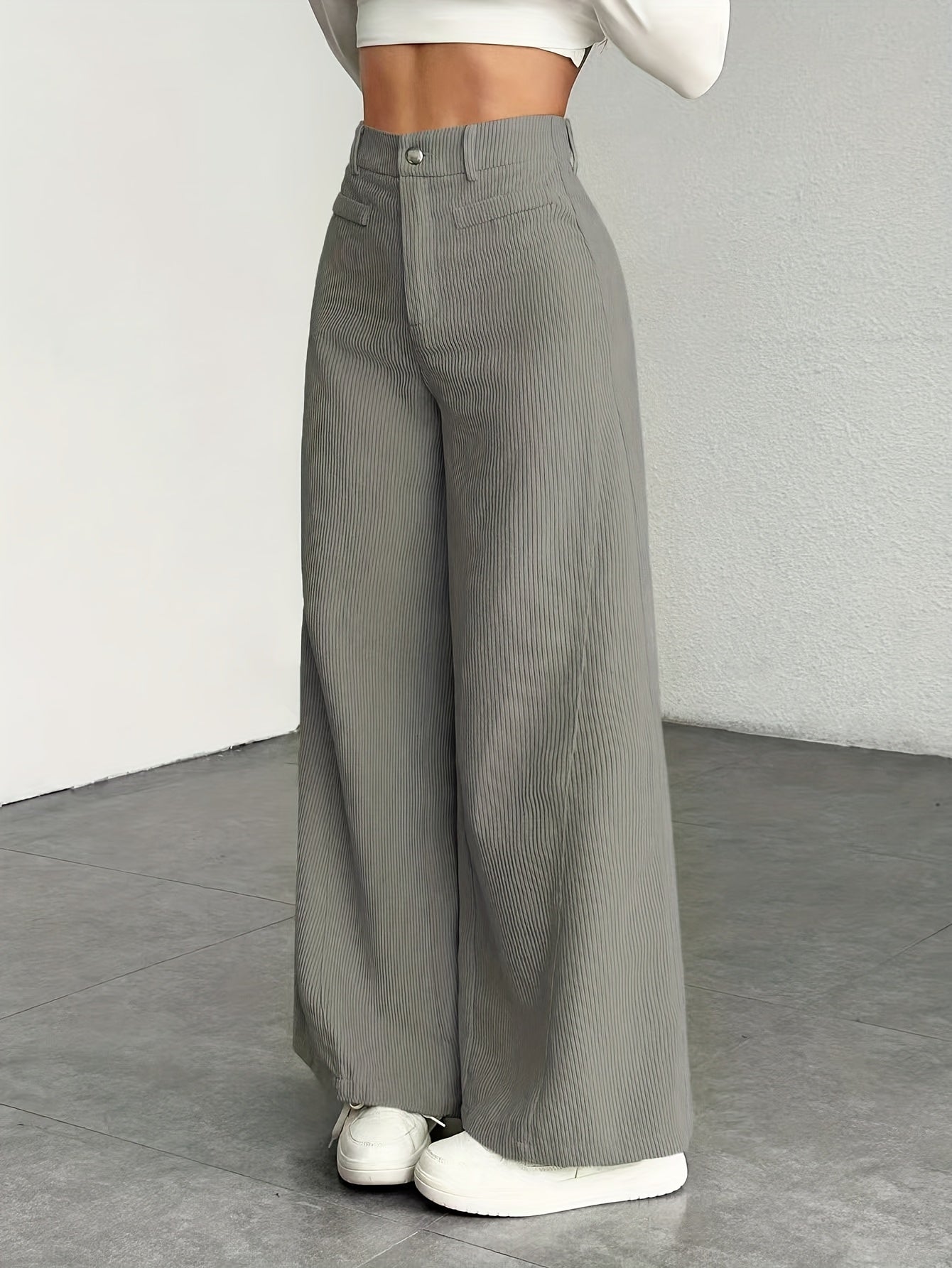 Cordhose mit hoher Taille