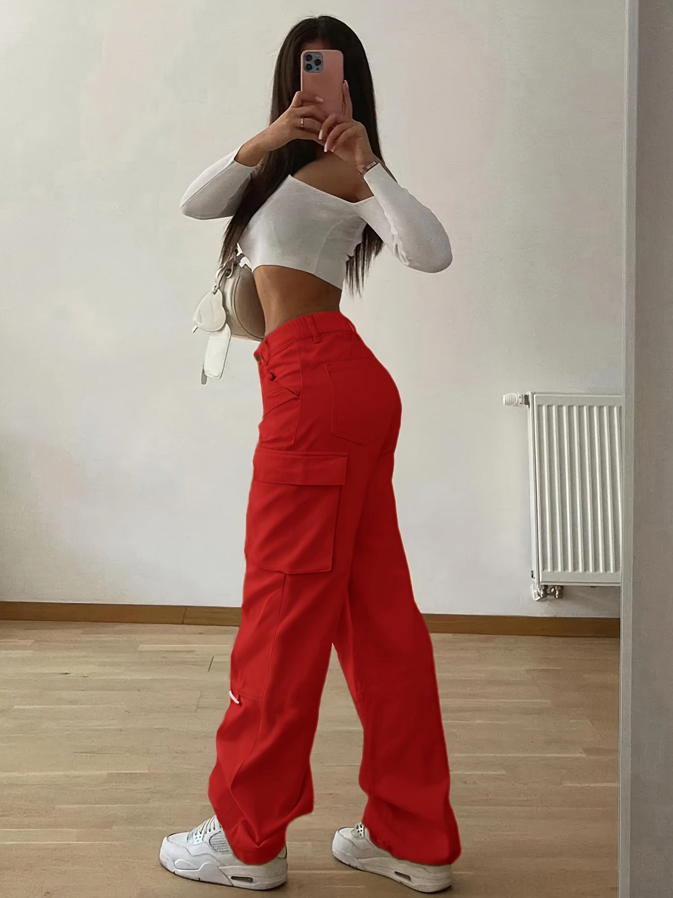 Strukturierte Cargohose