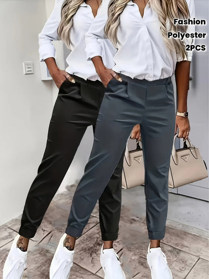 Soft Touch Casual Jogger Pants - 2 Stück